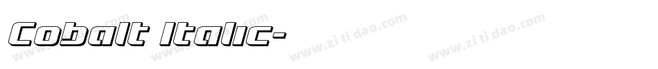 Cobalt Italic字体转换